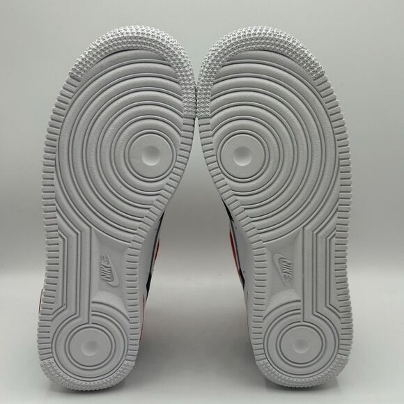 Nike Air Force 1 Low GS USA Denim White Blue Red - Picture 7 of 8